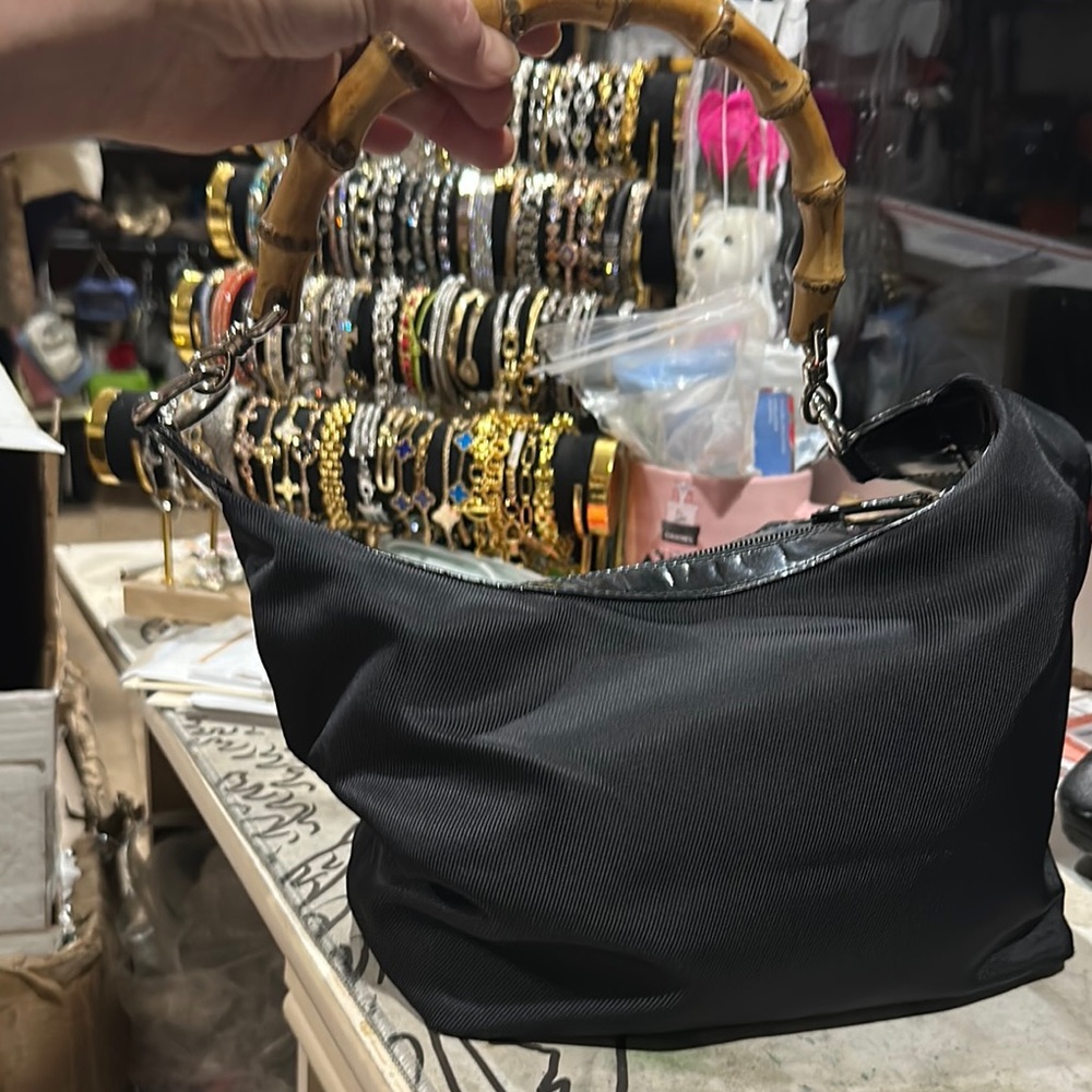 Gucci Black and Brown Shoulder Bag